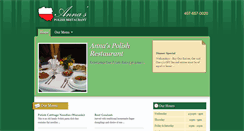 Desktop Screenshot of annaspolishrestaurant.com